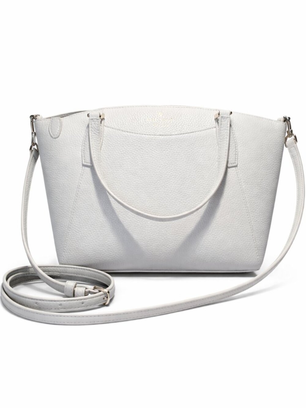 New Kate Spade Parker Pebbled Leather Satchel Avalon Mist